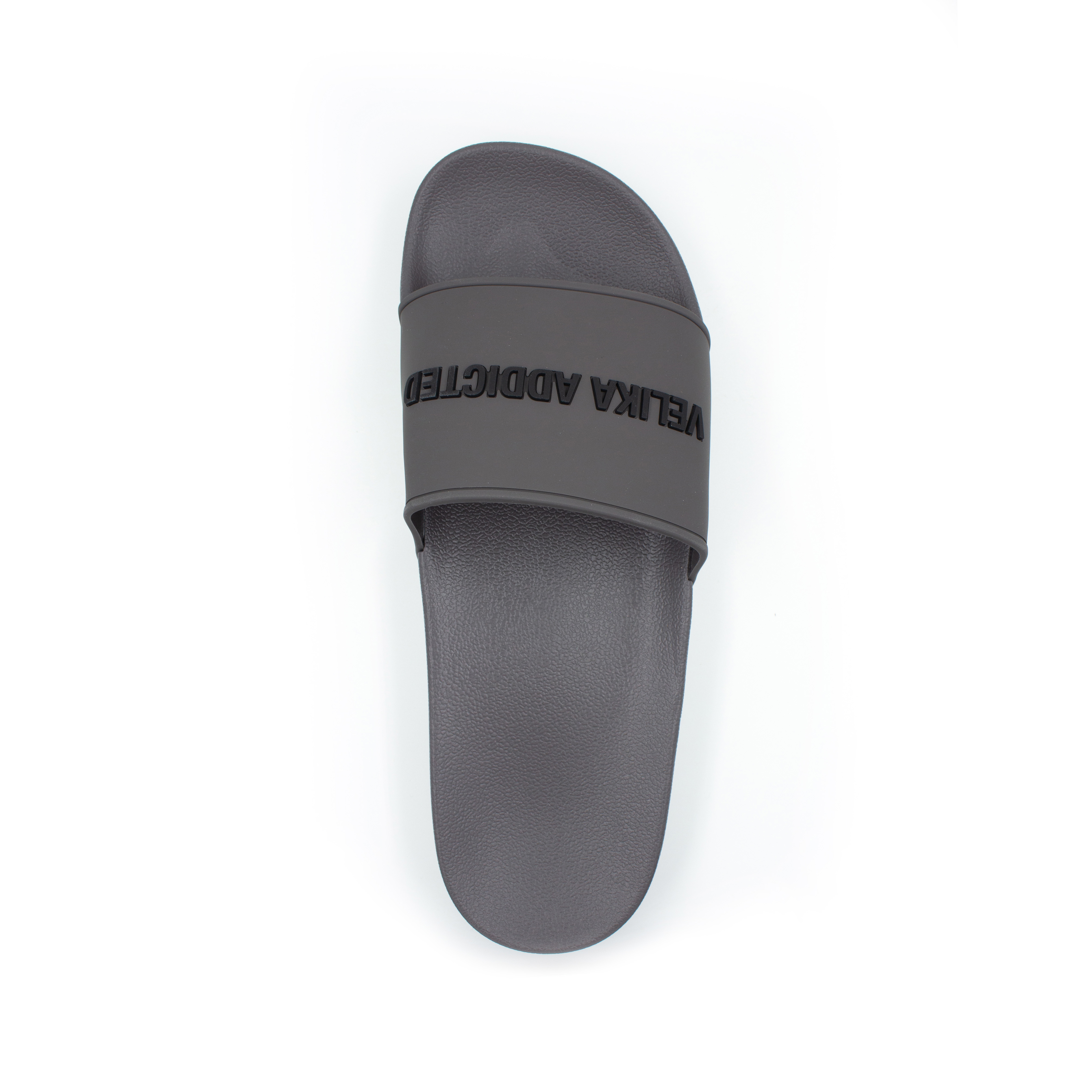Logo Slide Sandal [Dark Grey] – Velika Clothing